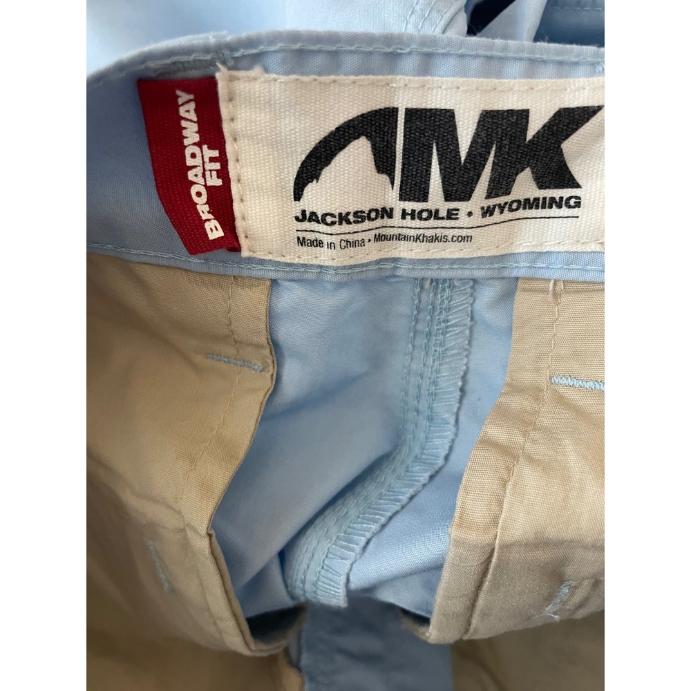 Mountain Khakis Broadway Fit Mens Pants 30x34 Light Blue Chino Office Casual - Picture 7 of 8